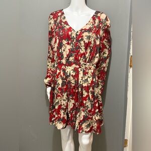 Miss Me Long Sleeve Floral Dress Size L